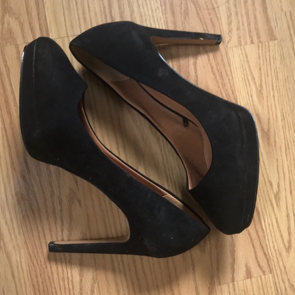 Black Suede Heels - Picture 5 of 6
